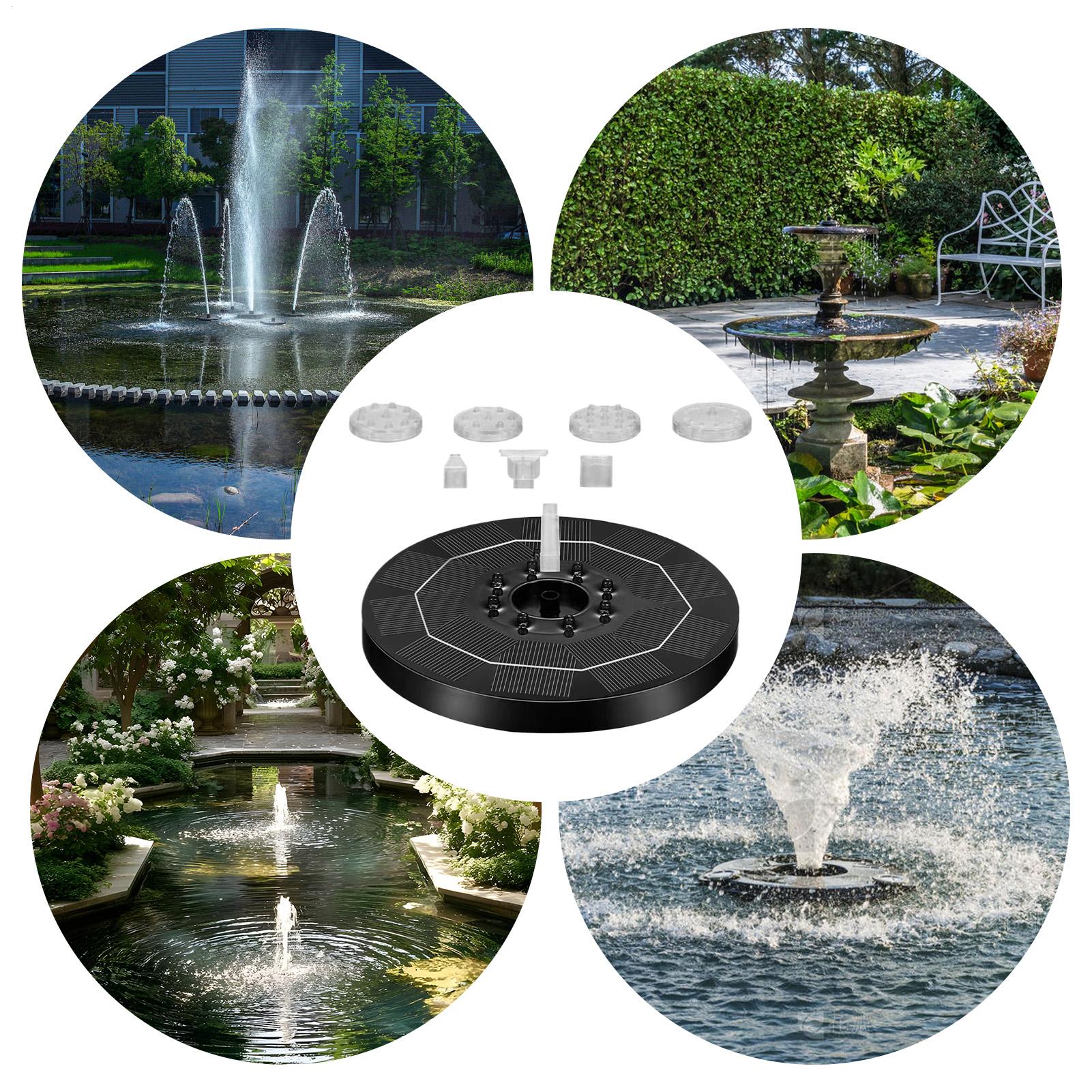 Up Lighting Decor - Pompe de fontaine solaire réglable avec