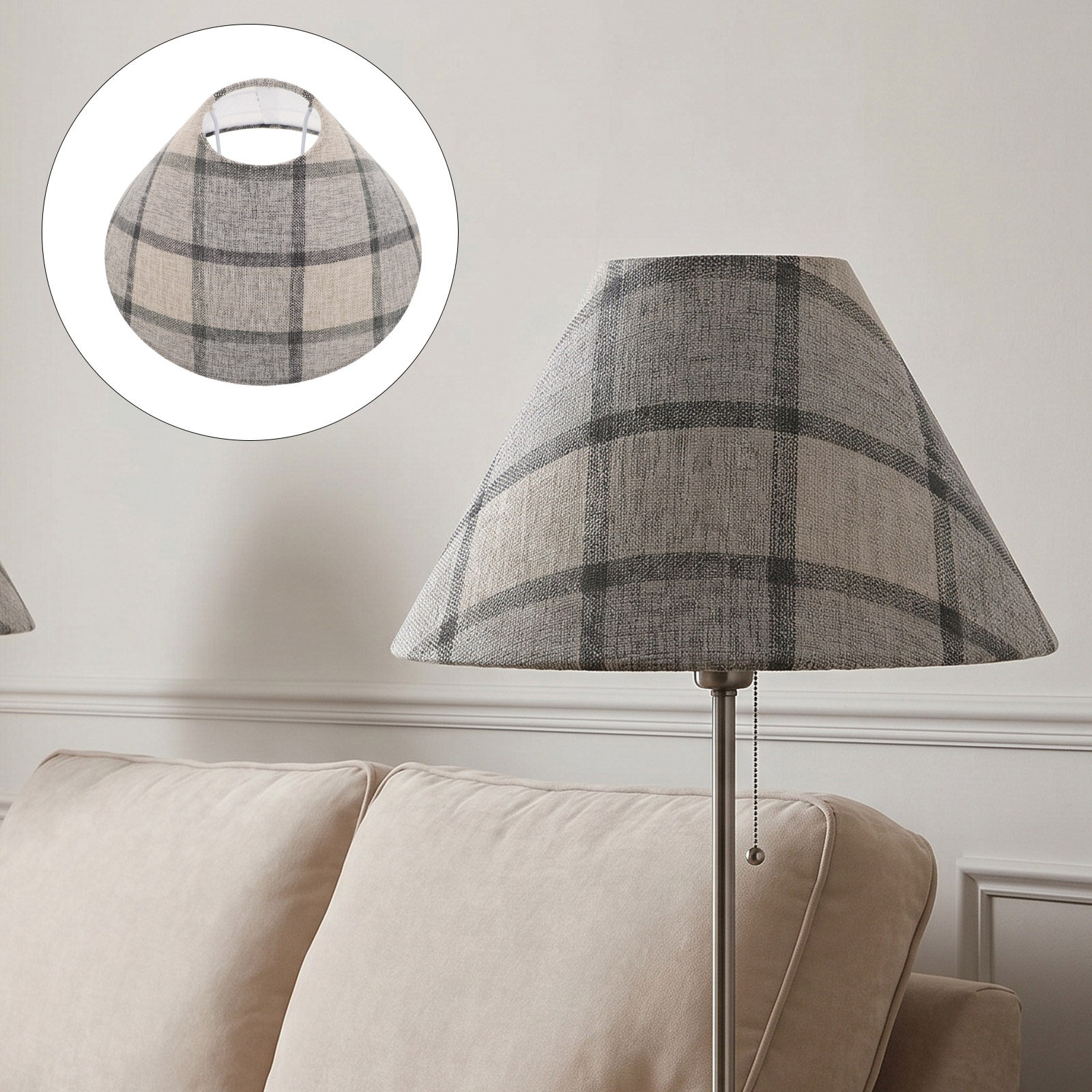 Abat-jour cylindrique en tissu - Decor Timeless Lighting avis et prix