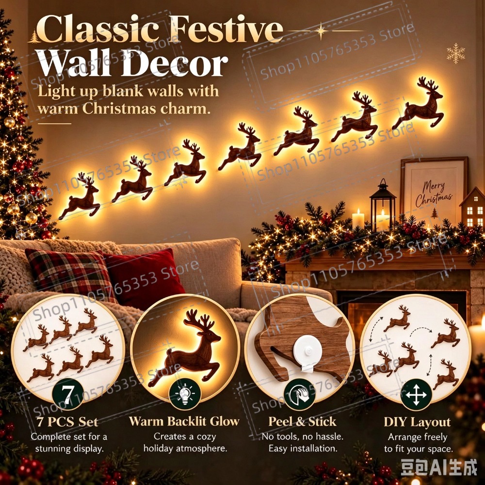 Décor de Noël 2027, renne lumi - Up Lighting Decor avis et prix