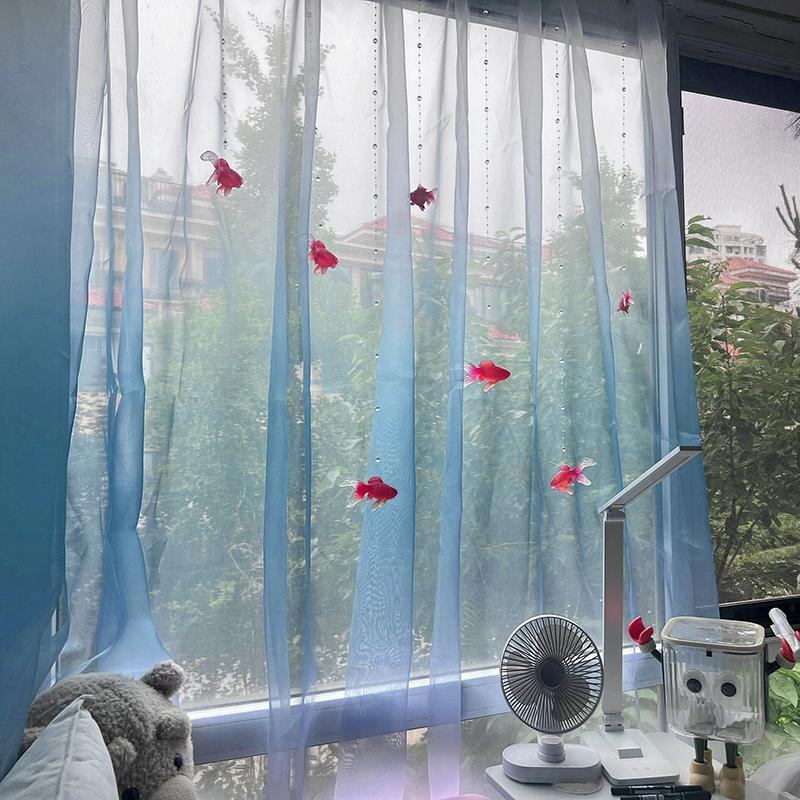 Voilage transparent bleu clair - Lighting Decoration Ideas avis et prix