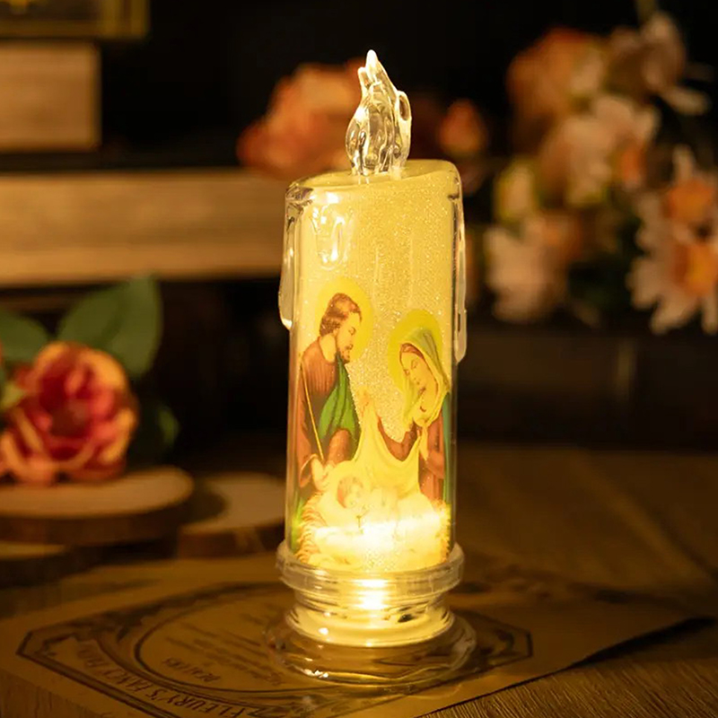 Lampe à bougie LED jésus vierg - Lighting Decoration Ideas avis et prix