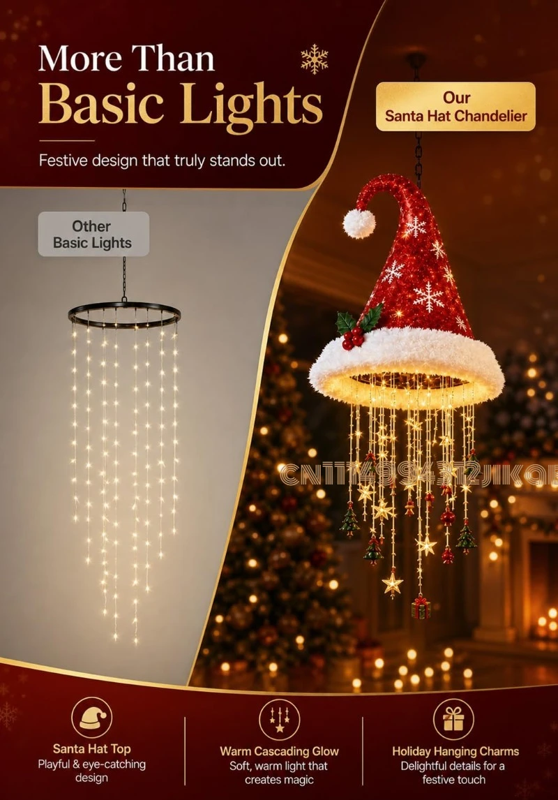 Lustre suspendu en forme de bo - Lighting Christmas Decor avis et prix