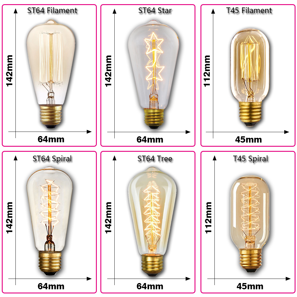 Ampoule Edison rétro E27 40W 2 - Lighting Decoration Ideas avis et prix